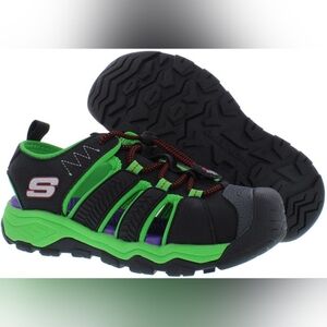 Boys Solar Quest Black Multi Sandals Size 11